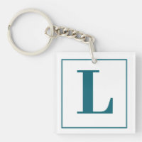 Initial Brev | Teal Monogram Modern Snyggt Coola