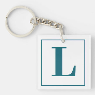 Initial Brev | Teal Monogram Modern Snyggt Coola
