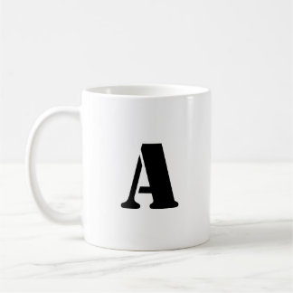 Initial Brev | Teal Monogram Modern Snyggt Coola Kaffemugg