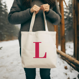 Initial Brev | Teal Monogram Modern Snyggt Coola Tygkasse