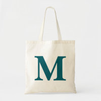 Initial Brev Teal Monogram Modern