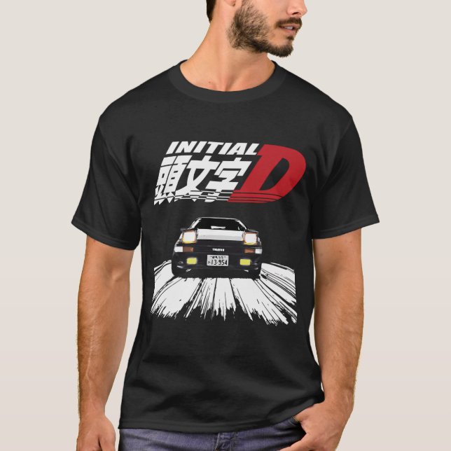 Initial D -  AE86 JAKT T Shirt (Framsida)