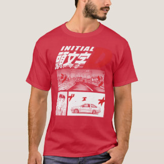 Initial D Manga 3 Panel Manga funny T Shirt