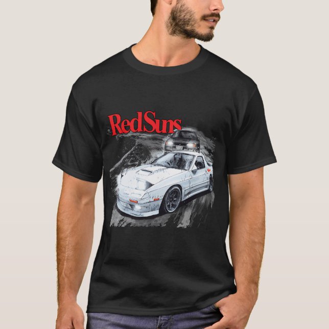 Initial D - RED SUNS VS TEAM EMPERIOR Mountain Dri T Shirt (Framsida)