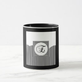 INITIAL E MONOGRAM MUGG
