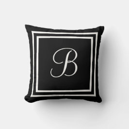 Initial eller namn Dekorativ kudde
