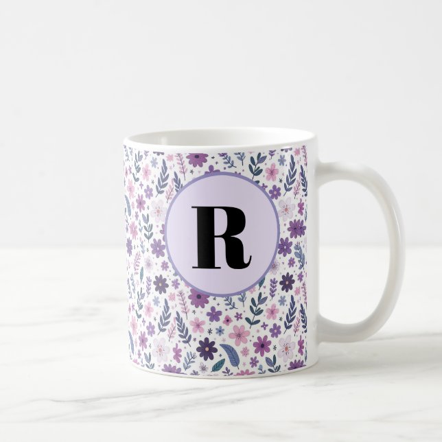  Initial Floral Mugs Kaffemugg (Höger)