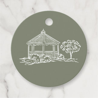 Initial Gazebo Bröllopsgåva Tag Gåvor Etiketter