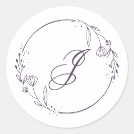 Initial klistermärke