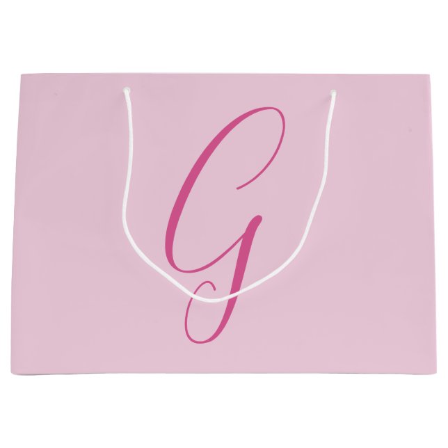 Initial Letter Monogram Light Pink Plain Chic (Framsidan)