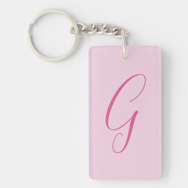 Initial Letter Monogram Light Pink Plain Chic (Framsidan)