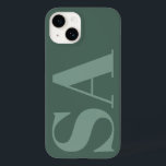 Initial minimicontemporary för modern grönt<br><div class="desc">Modern grönt,  inledande monogram,  minimal contemporary-telefonhylsa.</div>