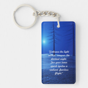 initial monogram boho blue retro-skog