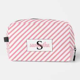 Initial Monogram Namn Rosa och vit