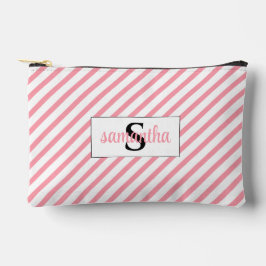 Initial Monogram Namn Rosa och vit