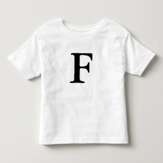 Initial monogrammed t skjorta för brev F T-shirt