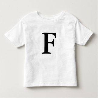Initial monogrammed t skjorta för brev F Tee