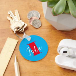 Initial + Namn Personlig - Enkel att anpassa - Nyckelring