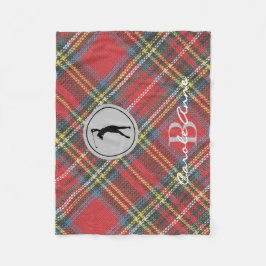 Initial Namn Woman Golfer, Stewart Tartan Play Fleecefilt