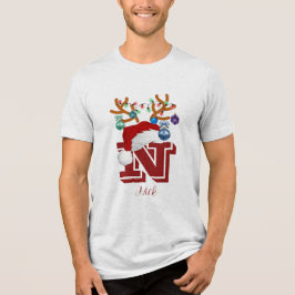 Initial Namnmatchande Jul Familj T Shirt