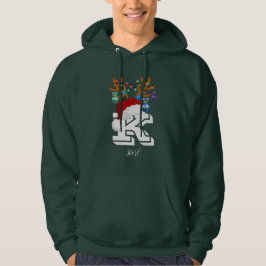 Initial Namnmatchande Julfamilj Hoodie
