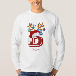 Initial Namnmatchning Jul Familj T Shirt