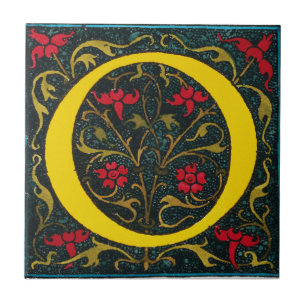 INITIAL NOLLA, 1520. KAKELPLATTA
