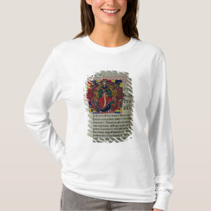 Initial "nolla" som för Ms 2 fol.8 Historiated T-shirt