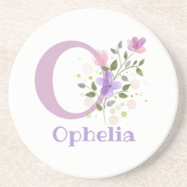 Initial Plus Namn & Blommor Design Underlägg