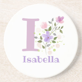 Initial Plus Namn & Blommor Design Underlägg