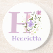 Initial Plus Namn & Blommor Design