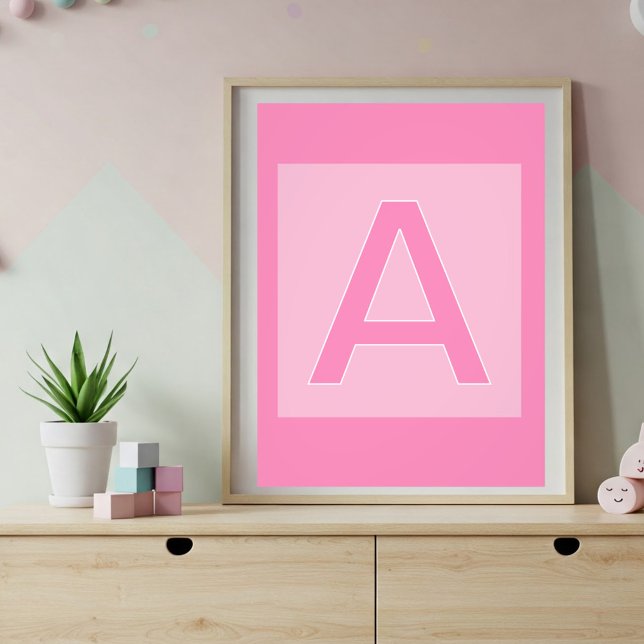 Initial poster letter, Nursery decoration (Skapare uppladdad)
