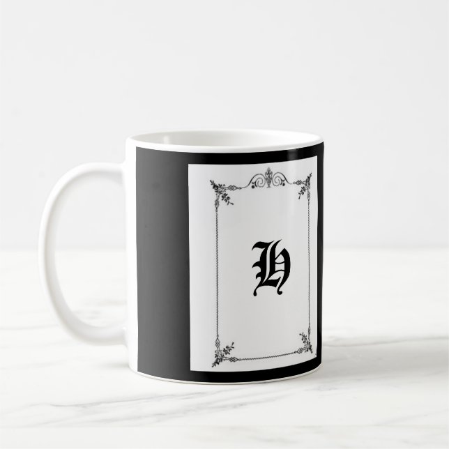 "INITIAL SKRÄDDARSY MUGG ", (Vänster)