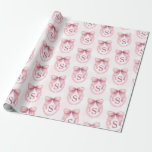 Initial Söt Rosa Slöja Coquette Anpassad Presentpapper<br><div class="desc">Initial Söt Rosa Slöja Coquette Anpassat Inpackningspapper</div>