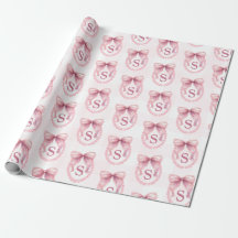 Initial Söt Rosa Slöja Coquette Anpassad