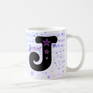 Initial STJÄRNA för J Kaffemugg