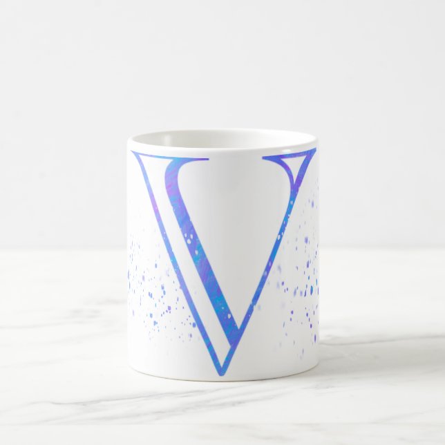 initial V mug Kaffemugg (Center)