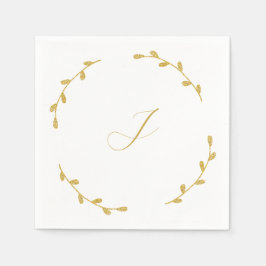 Initial Wedding Reception Napkins Pappersservett