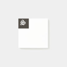 Initiala S Mönstrade Post-It-lappar
