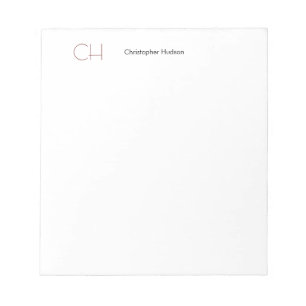 Initialbokstav Modern Minimalistisk Enkel Anteckningsblock