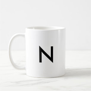 Initialbokstav Monogram Modern Stilren Trendig Des Kaffemugg
