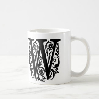 Initialbokstav Monogram - pappersklippt stil Kaffemugg