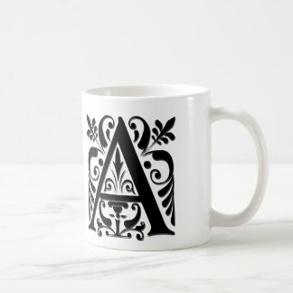 Initialbokstav Monogram - pappersklippt stil Kaffemugg