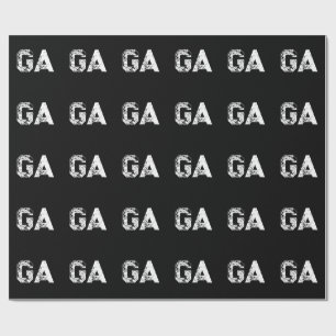 Initialbokstäver Monogram Svart Vitt Enkel Enkelt Presentpapper