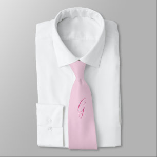 Initialbokstavsmonogram Ljust Rosa Enkel Chic Slips