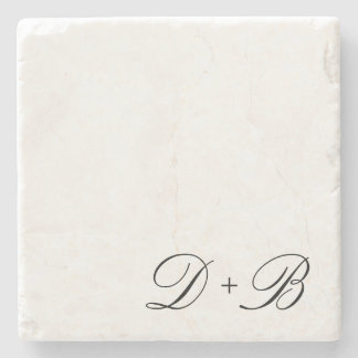 Initialbokstavsmonogram stenunderlägg