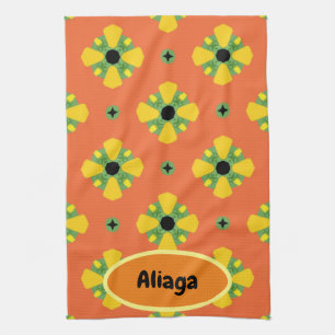 INITIALER Bright Birthday eller Anniury Gift Kökshandduk