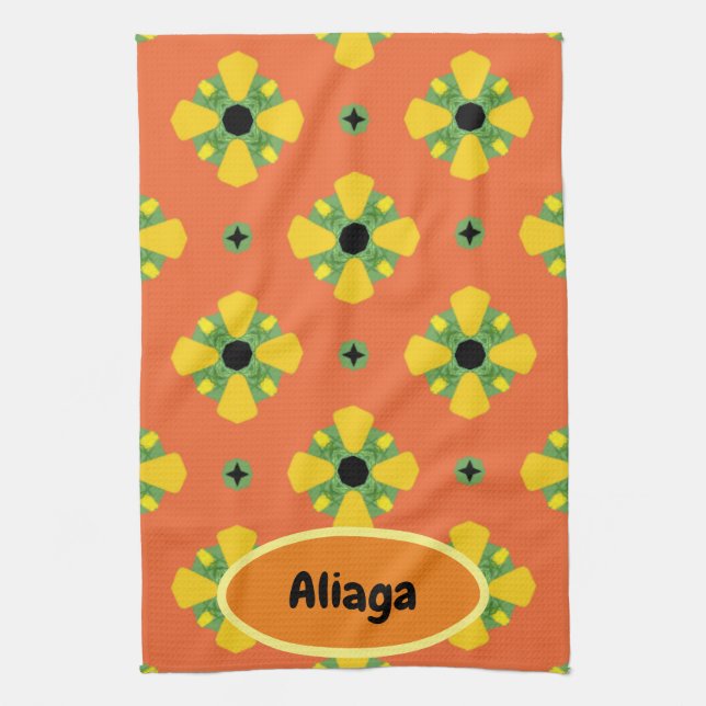 INITIALER Bright Birthday eller Anniury Gift Kökshandduk (Vertikal)
