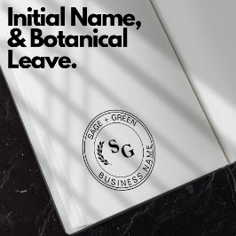 Initialer Business Namn Marknadsföringsfrämjande b Stämpel