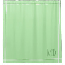 Initialer för ljust grönt och vit Anpassningsbar